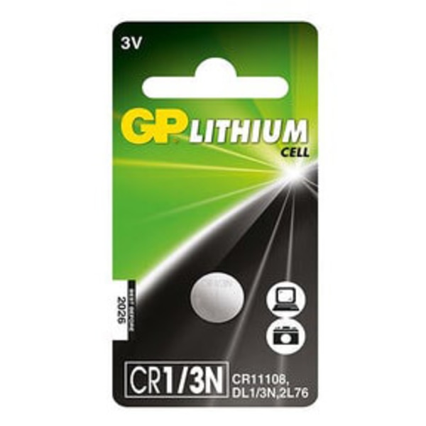 Lithium Button Cell Battery CR1/3N CR11108 1-Pack