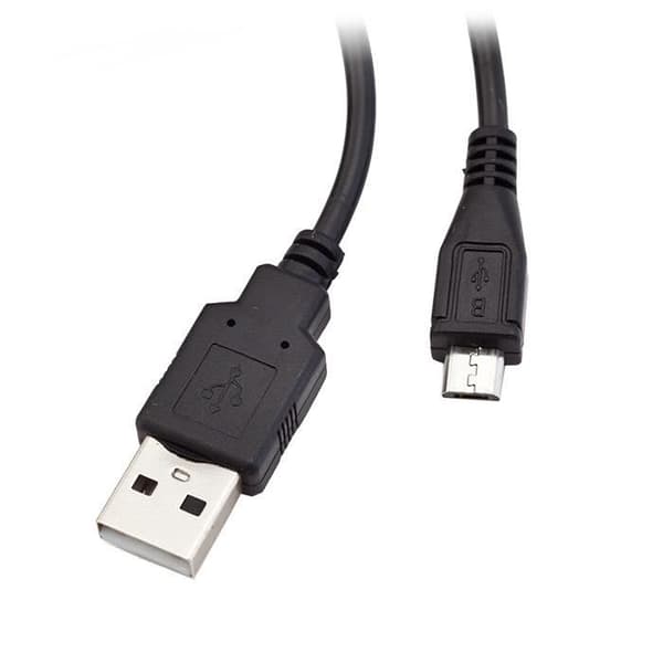 USB-opladerkabel - PS4 - 2 meter - Sort stik - Samtidig opladning og gaming