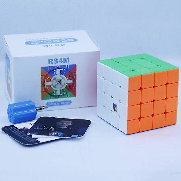 [ECube] RS4M 4x4x4 Speed Competition Cubes RS4 Magnetisk Magisk Cubo RS4M Antistress Puslespillkube RS4 M 4x4 Kube Magnetisk Barn
