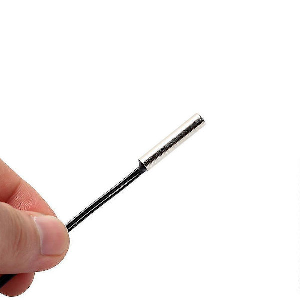 5 stk NTC 10k 1% 3435 Termistor Temperatursensor Sylinderprobe 0,5m Ledning