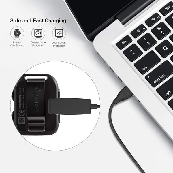 Lader egnet for Garmin Forerunner 235/735XT/630/645/230/Vivomove HR/Approach S20
