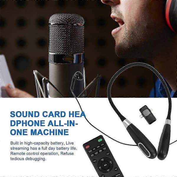 Bluetooth Trådløst Live Lydkort Headset