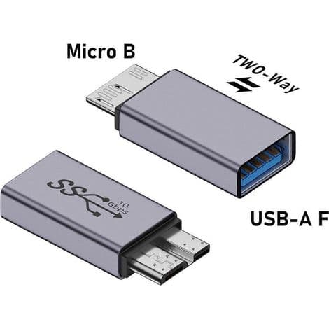 USB 3.0 Typ C Hane till Micro B Hona Adapter för hårddisk och telefon