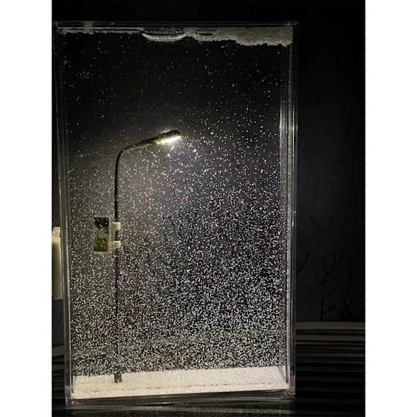 Lumouava Lumiyö Valo - Koriste Lumimaisema Pieni Katuvalo Käsintehty DIY Uusi