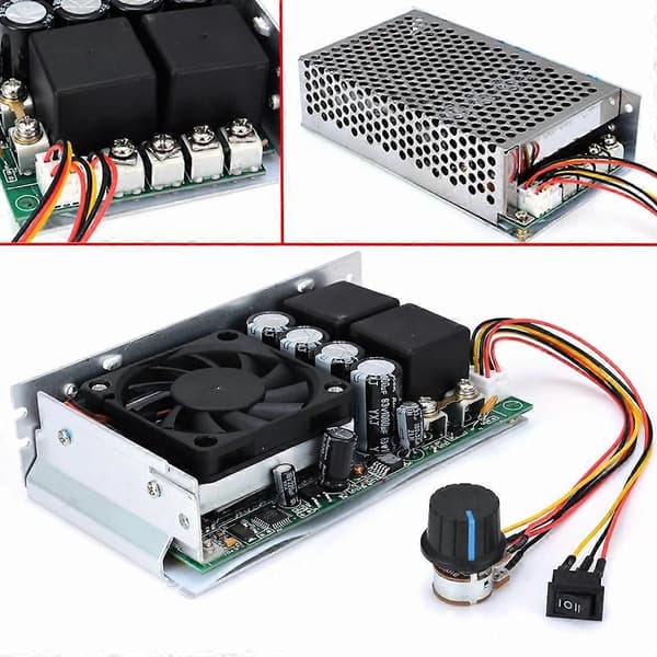 DC 10-50V Hastighetskontroller 100A 3000W Programmerbar Reversibel PWM Kontroll Motor Hastighetskontroller