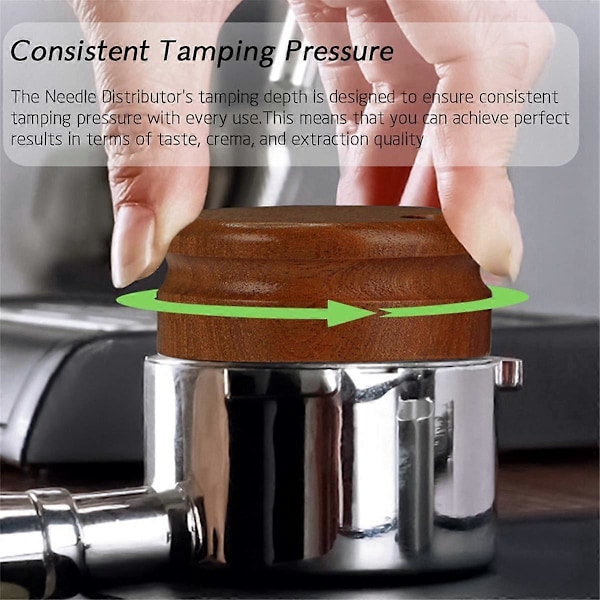 Kaffe Klud Pulver Nål Pulverdispenser Kaffe WDT Værktøj Dispenser Niveller Espresso Nål Omrører 58mm