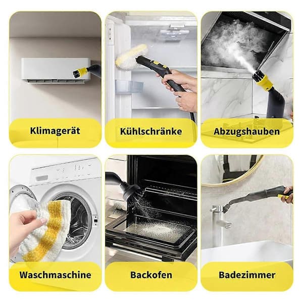 Damprenser Tilbehør til Karcher Easyfix SC1 SC2 SC3 SC4 SC5 Tilbehør Rund Børstesæt Dyse