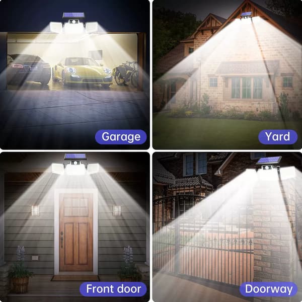 70W 7000LM LED Rörelsesensor Utomhusbelysning, Strålkastare Utomhus, Belysning för Uteplats, Hus, Garage