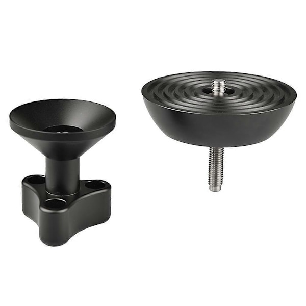 100mm Halvboll Video Stativ Apex Huvud Adapter för Weifeng Bogen 3/8 Tums Gängfäste