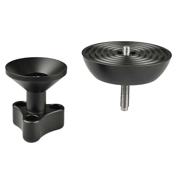 100mm Halvkugle Video Bowl Stativ Apex Hoved Adapter til Weifeng Bogen 3/8 Tommer Stud Mount