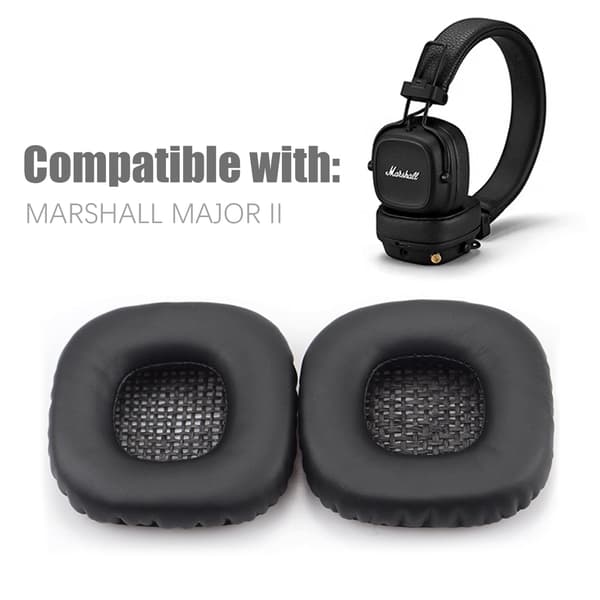 Ear cushions and headband cushion for Marshall Major II Black
