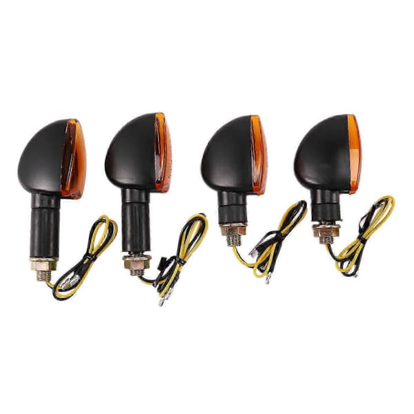 Universal 12V Motorcykel Blinklys Indikatorlys Foran Bag Blinkende Halogenlys Blinklys