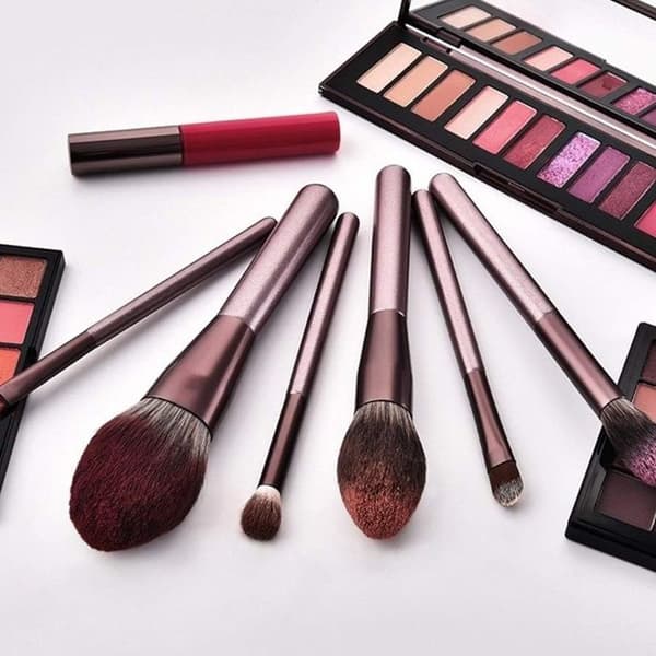 Makeupbørstesæt - Professionel - Lilla - 12 dele - Nylon - Træ