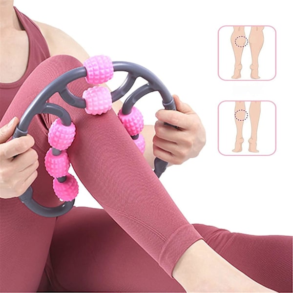 Muskelmassage Roller, 8 Hjul Bärbar Massager Muskel Roller, 360 Cellulit Massage, Anti Cellulit Massager För Att Lindra Muskelsmärta, Stelhet A