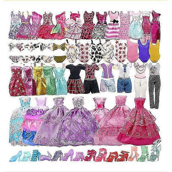 Barbiekläder, 35 st Barbie Dockkläder