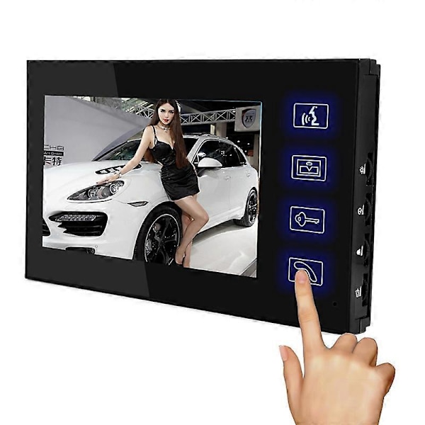 806MJIDS13 1 Kamera+3 Monitor EU-kontakt 7\" Video Dörrtelefon Dörrklocka Intercom