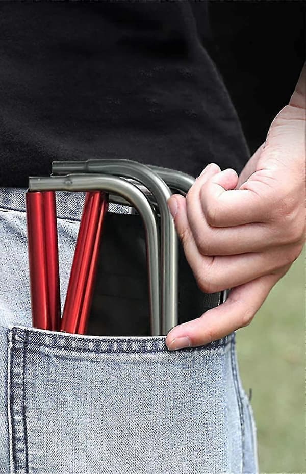 Camping Foldbar Stol Mini Udendørs Sammenklappelig Slacker Stole Sæde