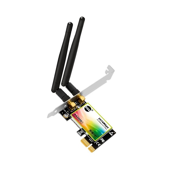 AX3000 Dual-Band 3000Mbps WiFi6 PCIe Wifi Adapter Trådløs 2.4G/5G 802.11Ac/AX Wi-Fi 6 Kort til PC