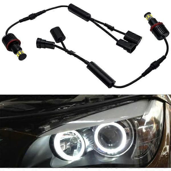 Angel Eyes LED Pærer Fejlfri CanBus 1600LM 6000K Hvid E92 E81 E82 E87 E88 E90 E91 E93 E63 E64 E70 1/3/5/7/X/Z