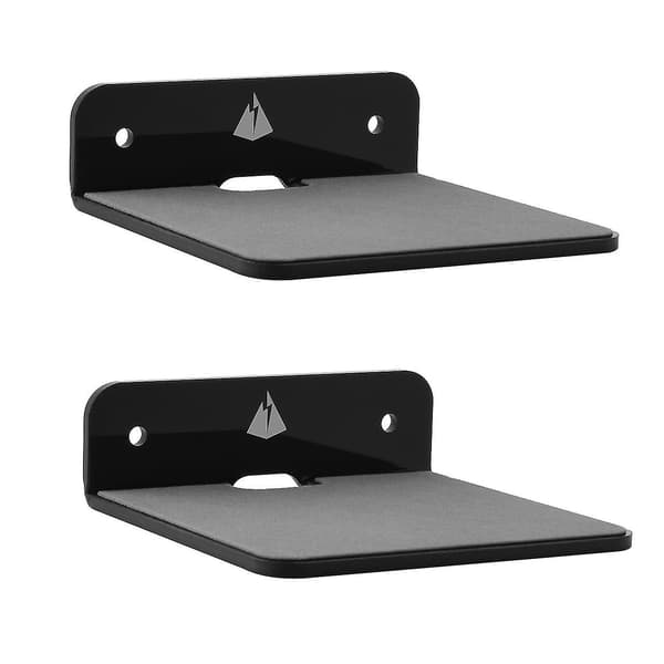 2-pack Väggmonterad Hylla för Högtalare, Akryl Väggmonterad Displayhylla för Bluetooth-högtalare, Webbkamera