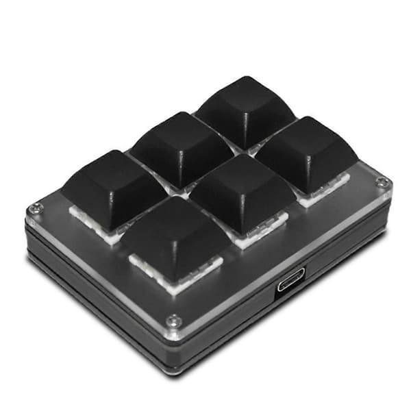 6-Knapps Trådlöst Anpassningsbart Tangentbord 2.4G USB Bluetooth Tri-Mode Knapp Anpassning Hot-Swappable Knapp