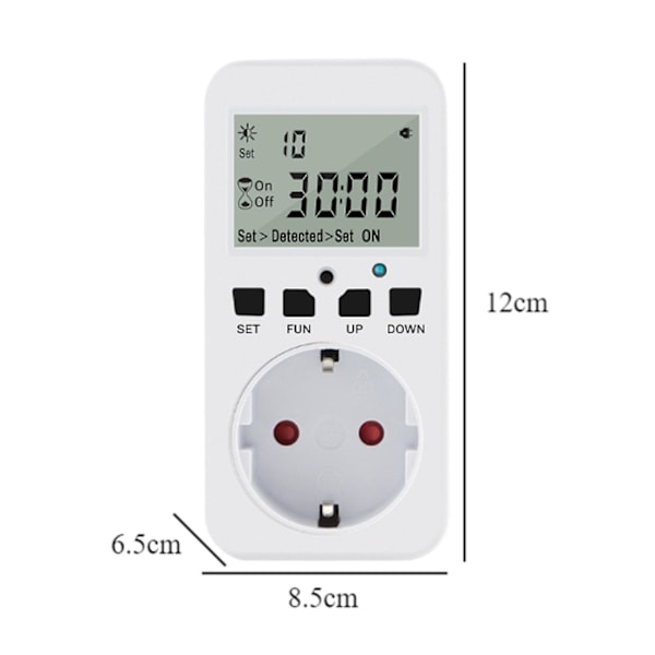 Timer Switch Programmerbar Timer Switch Fläkt Utomhus Digital Timer Uttag Kontakt