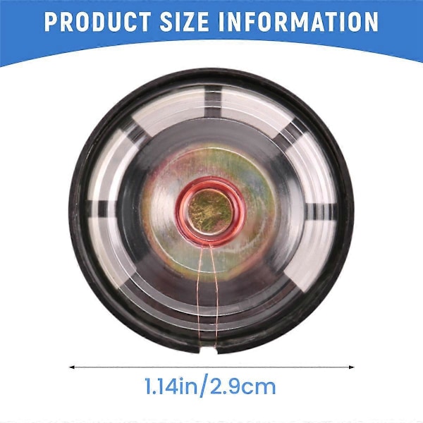 5 stk 8 Ohm 0,25 W 29 mm magnetisk lukking høyttaler for elektrisk leketøy