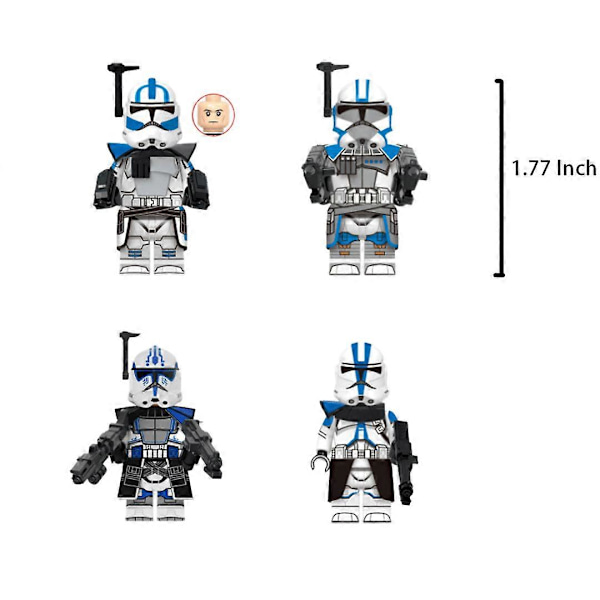 12 stk./sæt 501st Legion ARC Troopers Minifigurer Byggeklodser Legetøj
