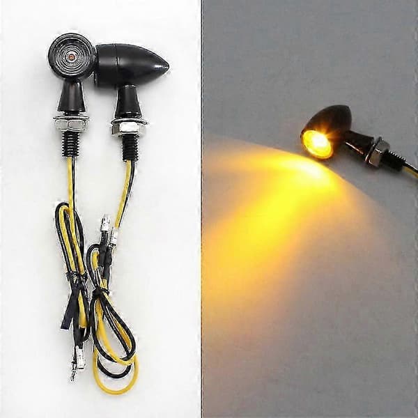 Modificeret motorcykel LED blinklys mini front blinklys universal til Harley Kawasaki Suzuki ny