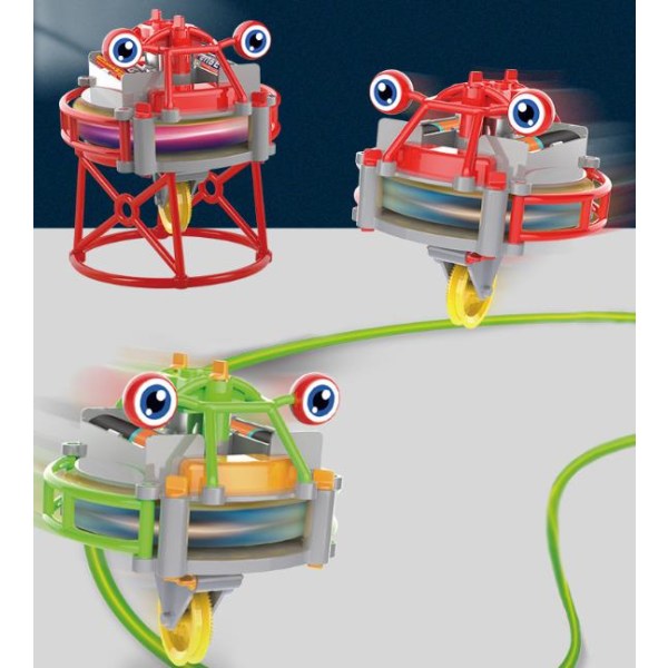 Sähkökäyttöinen kuivausrumpu, yksipyöräinen köysirobotti, gyro-lelu tasapainoauto