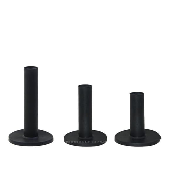 Golf-tees i gummi for driving range 3 størrelser 58/68/85 mm 3-pakning Svart