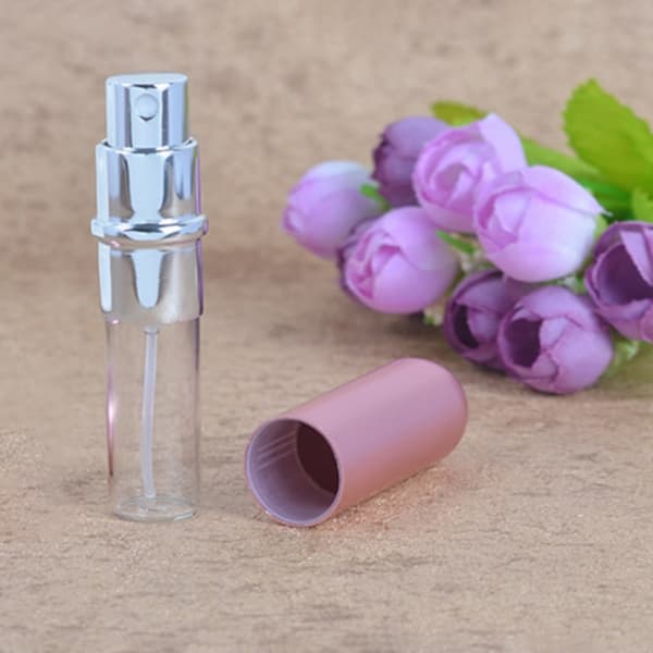 Mini genopfyldelig sprayflaske til parfume 6 ml Sølv