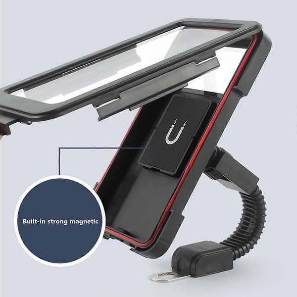 Typ A 2209 Vattentätt Motorcykel Touch Screen Telefonfäste Magnetisk Plasthållare