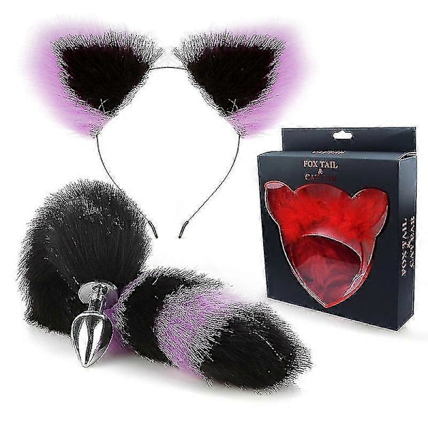 Metallimassaaži Pink Fox Tailand ja Fox Ears, Roolipeli Cosplay - VÄRI: G