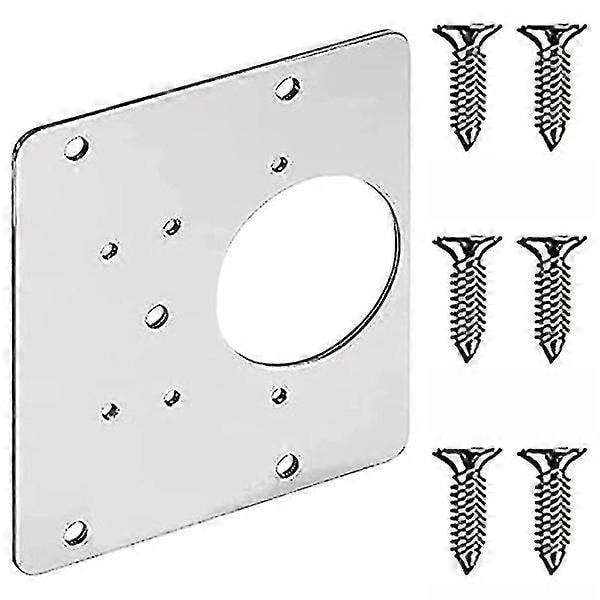 Gångjärnsreparationsplatta 9x9 cm rostfritt stål 1-pack
