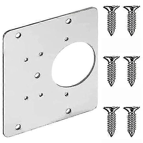 Hengselreparasjonsplate 9x9 cm rustfritt stål 1-pakning