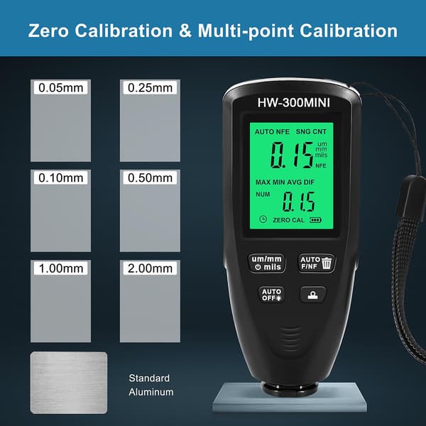 Automotive Coating Thickness Tester Digital Display Coating Thickness Gauge for Bil