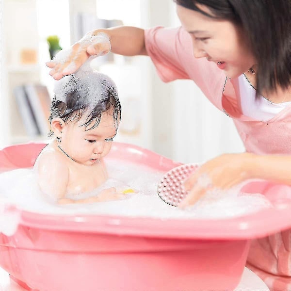 Silikon Kroppsskrubb Exfolierande Bad Kroppsborste För Dusch, Rosa
