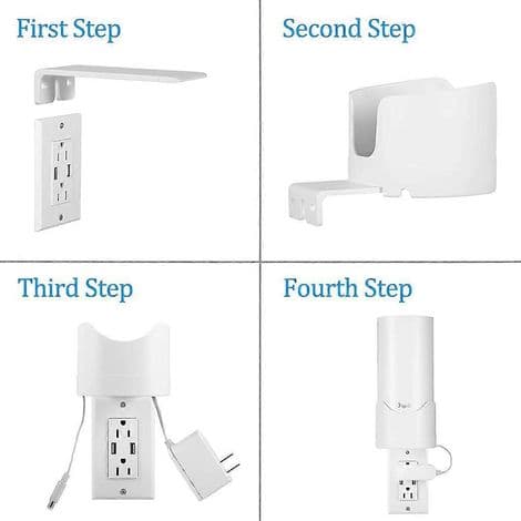 Vægbeslag til TP-Link Deco M4 router, pladsbesparende opbevaringshylde