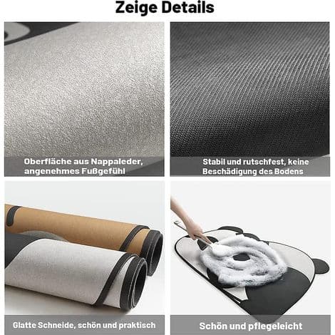 Rosa gris baderomsmatte 40x60cm - Absorberende og sklisikker
