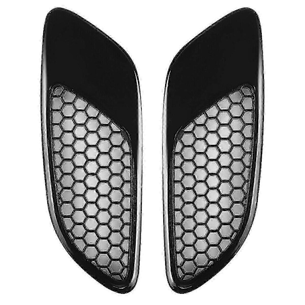 2 stk. luftventil for ekte M3-modellbil, fremre luftinntak panser ventilhette lameller for E90 E91 E92 E93 M3 ABS js