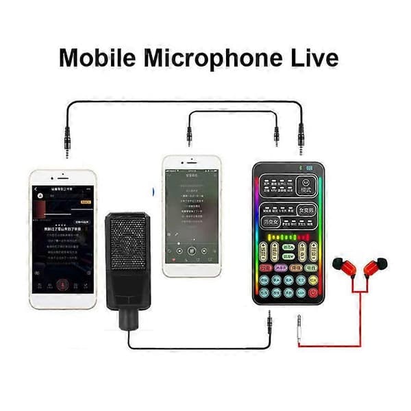 i9 Sæt Stemmeskifter Spil Live Broadcast Mobil Computer Lydkort i9 Sæt