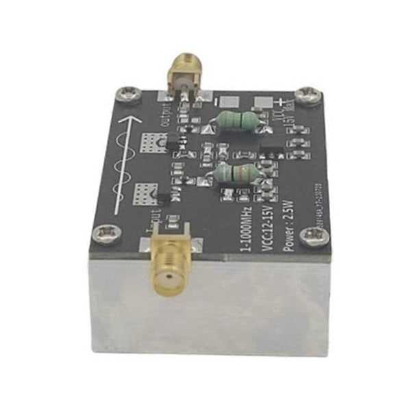 RF Effektförstärkare 1-1000MHz/2.5W HF VHF UHF FM Frekvensmodulering Effektförstärkarmodul