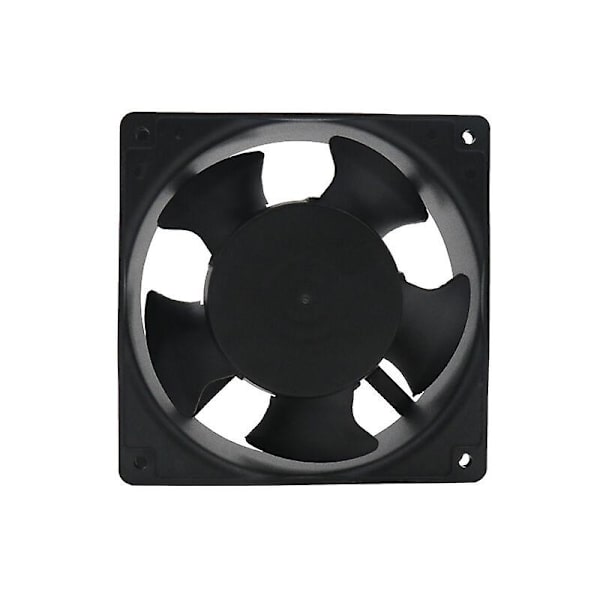 Højtemperatur Axial Blæser Til Pejs - Indsættelig, Metalblade, Lydløs, Universal (120 X 120 X 38mm)