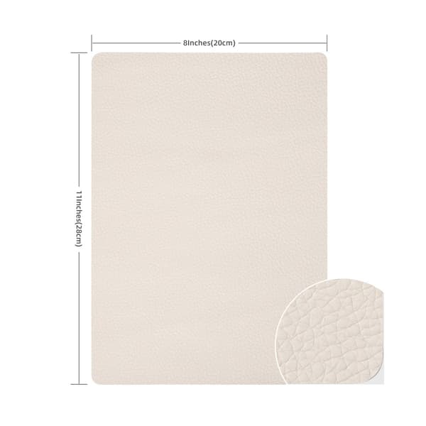 Selvklebende reparasjonslapper for tekstil - 20x28 cm Beige