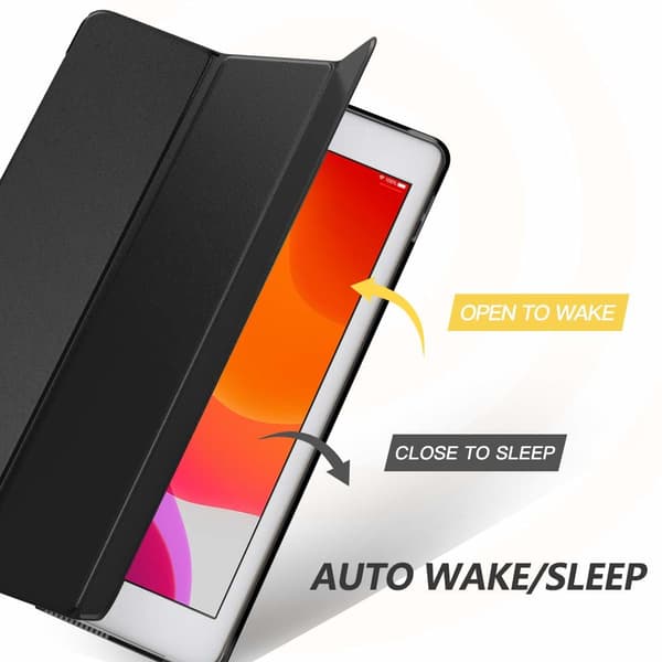 iPad Case 10.2/10.5 inch Smart Cover Case - Black