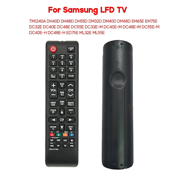Udskiftningsfjernbetjening BN59-01180A TV-fjernbetjening til DB48D DB48E DC48E DC55E DC55EM DB48E DB40D DB40E DM75d
