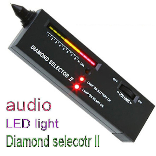 Diamond Selector II Guldtestkit med Ædelstens Pen, Bærbar Elektronisk Diamanttester med LED