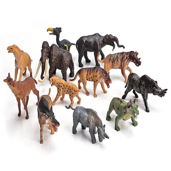 1-4 tommer Realistiske Forhistoriske Dyrefigurer Modellkapsel Dinosaur Rompynt