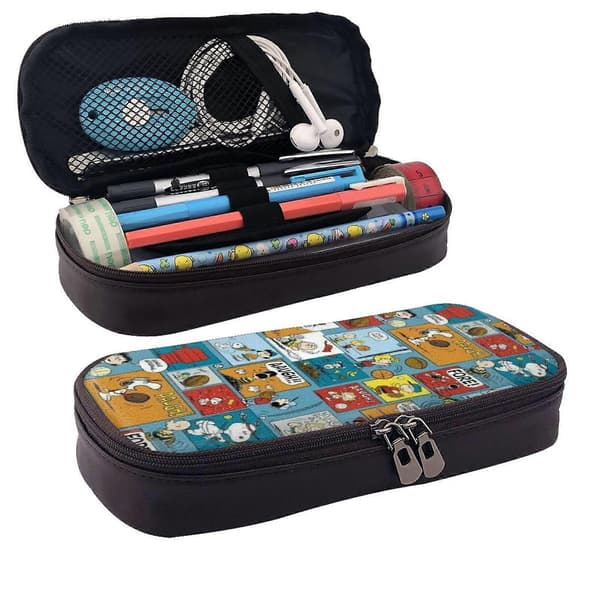 a728 Snoopy Penalhus Moderne Brun Penholder til Studerende Kunstnere & Professionelle b728